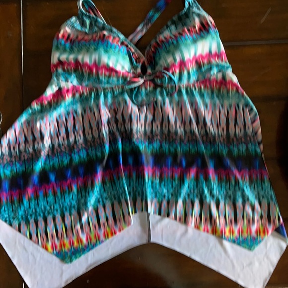 Swimsuits For All Other - Swimsuits For All Hi Lo Tankini Top Size 18